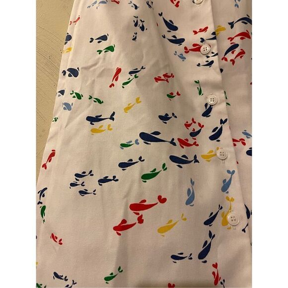 Madison Vintage UnionMade Button Front WHALES Skirt Sz 14 - Picture 5 of 11